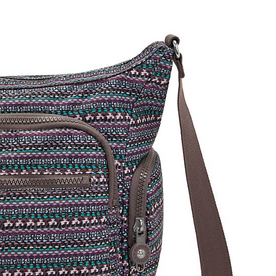 Kipling Gabbie Printed Çapraz Askılı Çanta Taupe | TR 2053NW